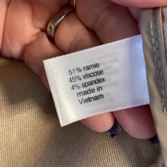 NWT LANE BRYANT Lightweight drape jacket / open cardigan STRETCH LINEN size 22 - Picture 10 of 13